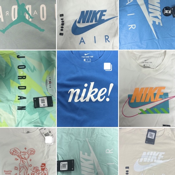 Nike Other - Nike Short Sleeve T-Shirt Lot with Blue, White, Mint, Teal, Orange Accents